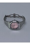 Custom Seiko Mod • Pink Dimple Dial Silver AP • 37mm